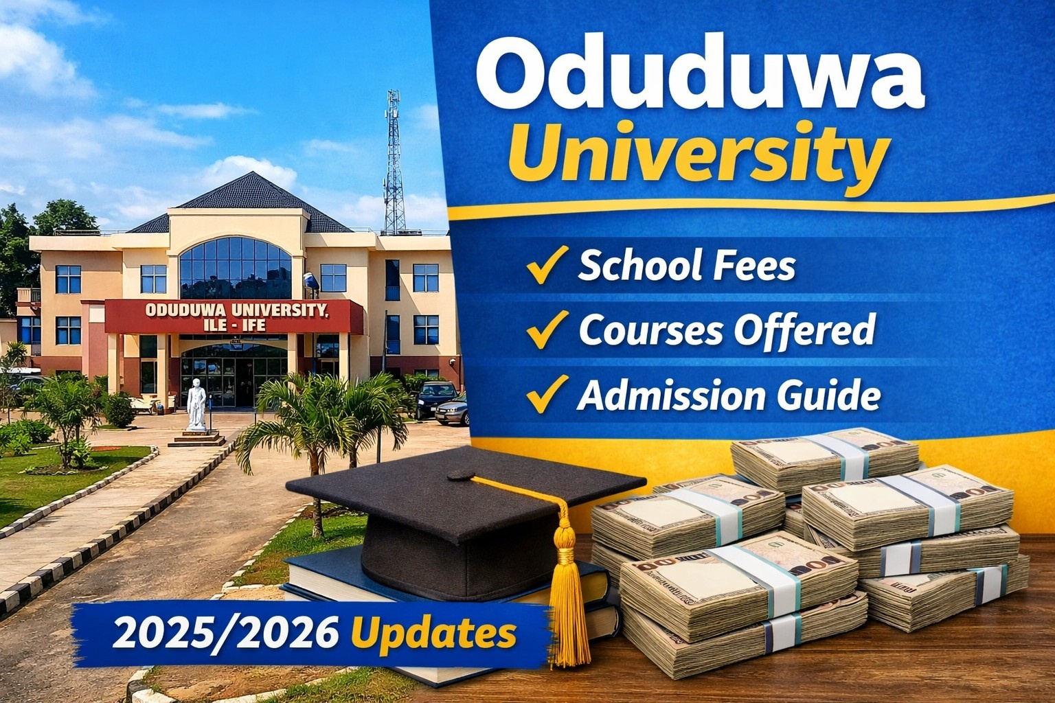 Oduduwa University School Fees, Courses, and Admission Guide